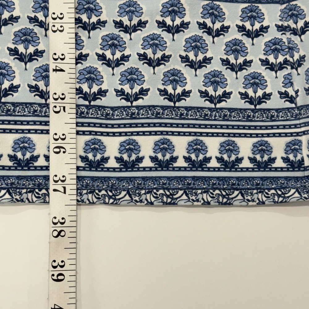 J. Jill Dress Women's L Blue Sleeveless Floral Print Wearever Collection Boho - Picture 8 of 8